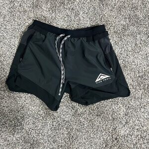 Men’s Nike Trail Lined Running Shorts / Small 5” Inseam / Black & Grey